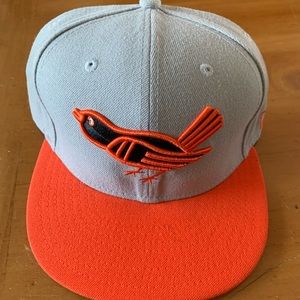 Baltimore Orioles New Era 59Fifty 7 1/8 hat NWOT Cooperstown Collection Two-Tone